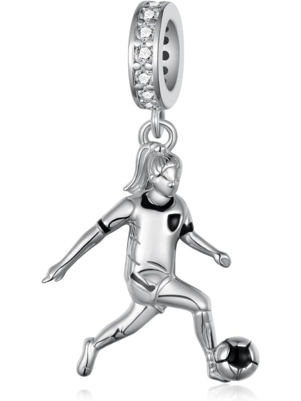 Sport Charm for Women - 925 Sterling Silver Sports Balls Jewelry Gift for